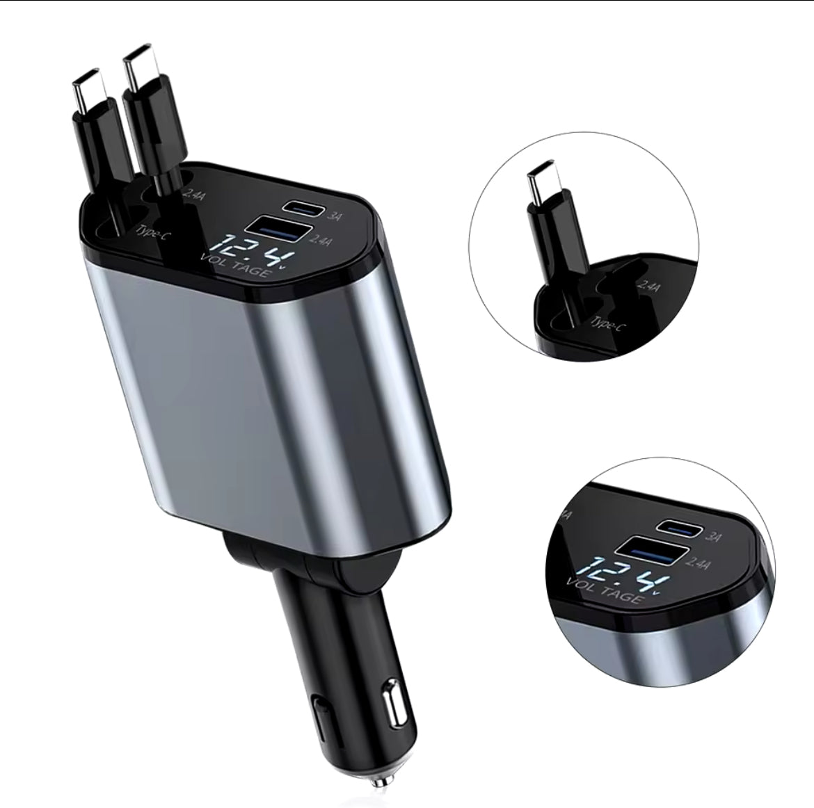 Intrekbare 4-in-1 snellader
